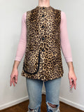 70s Faux leopard vest