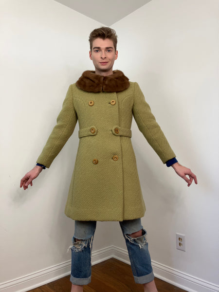 60s Mod tweed coat