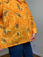 70s Falling leaves button-up