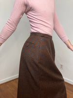 80s / 90s Burberry's houndstooth wool skirt