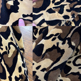 60s Leopard/ocelot print velveteen coat