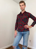 70s Tapestry print button-up