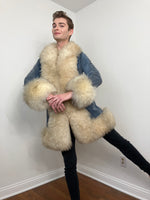 70s (Lilli Ann) Suede and shearling penny lane coat