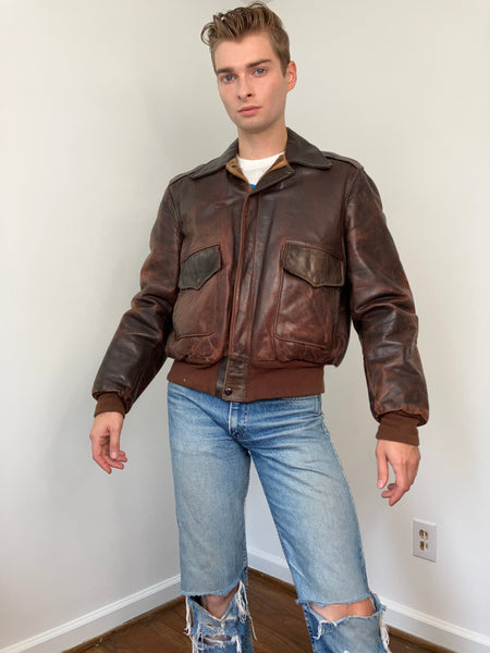 50s Hercules Horsehide A2 leather jacket – MANTIS LADY VINTAGE