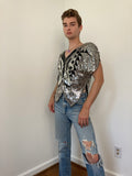 80s Disco sequin butterfly top