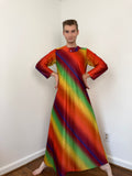 70s Rainbow striped kaftan