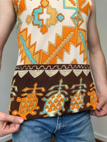 70s Abstract tank top